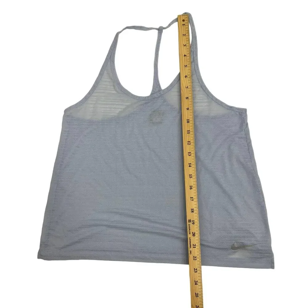 NIKE Sheer Razorback Tank Top SZ MD